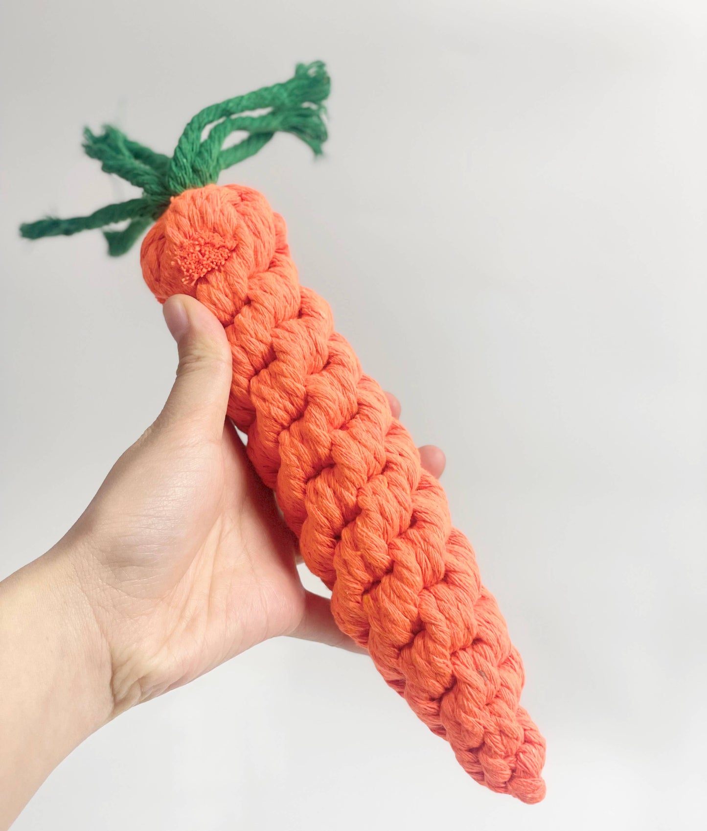 Large Carrot Rope Chew Toy