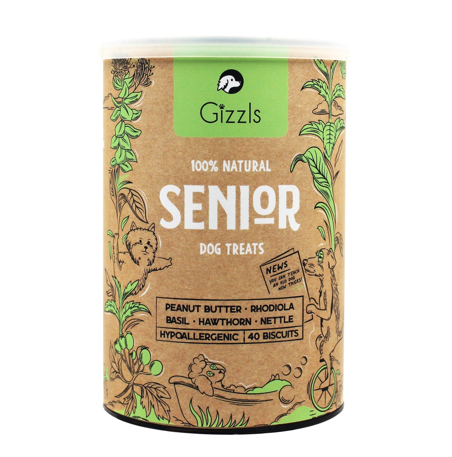 Gizzls 100% Natural Dog Treats for Seniors