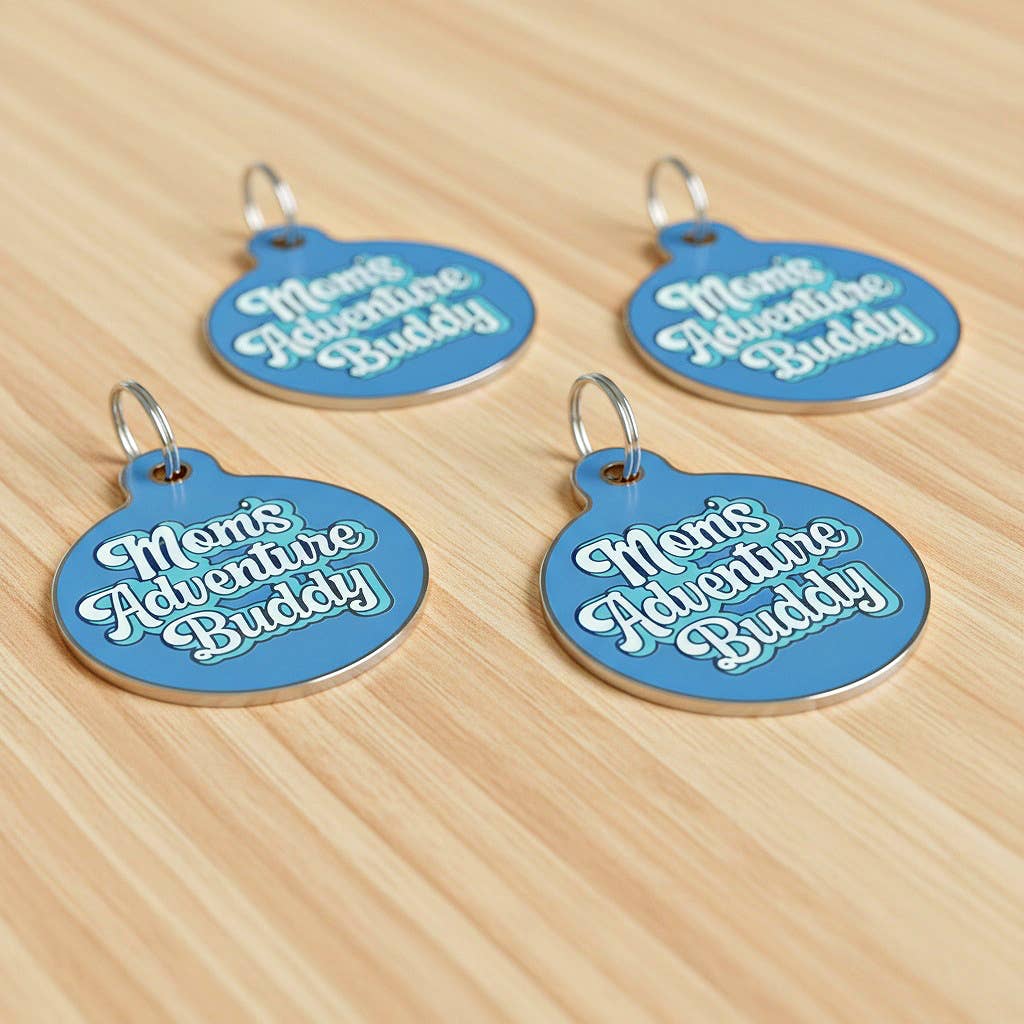 Dog ID Tag w/Scannable QR code - Adventure Buddy