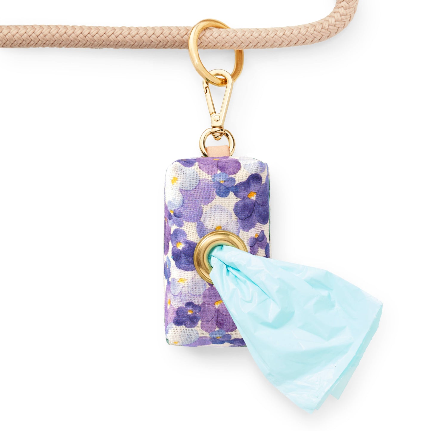 Pressed Pansies Poop Bag Dispenser