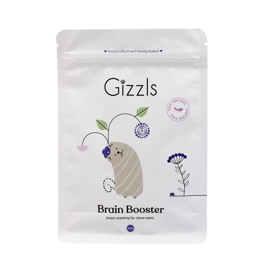 Gizzls Brain Booster Dog Treats (200g)