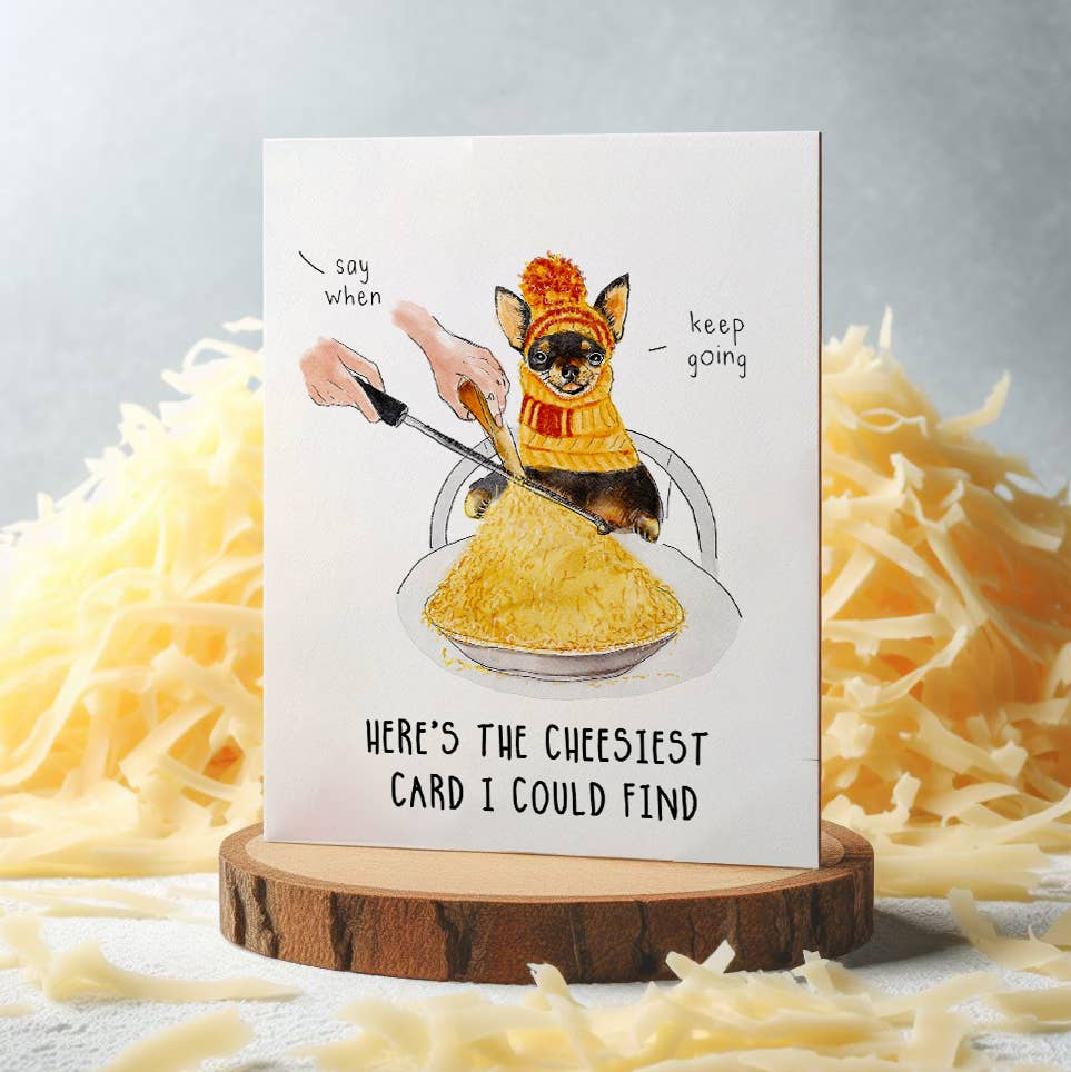 Cheese Dog - Funny Valentines Day Card