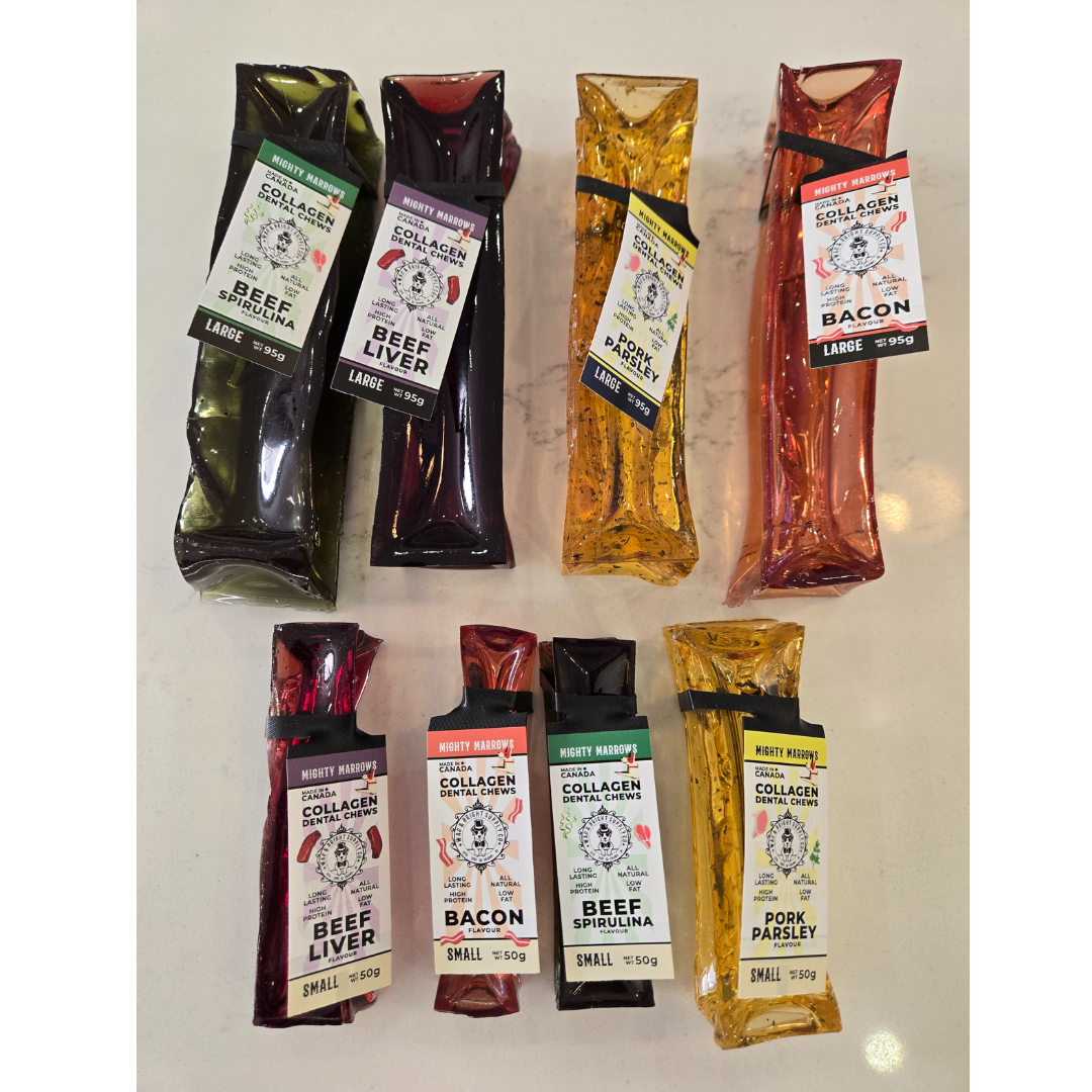 Mighty Marrows Collagen Dental Chew - Spirulina Beef