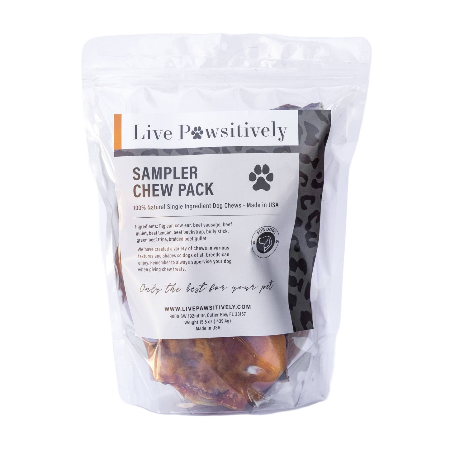 Sampler Chew Pack - Single Ingredient Beef Dog Treats