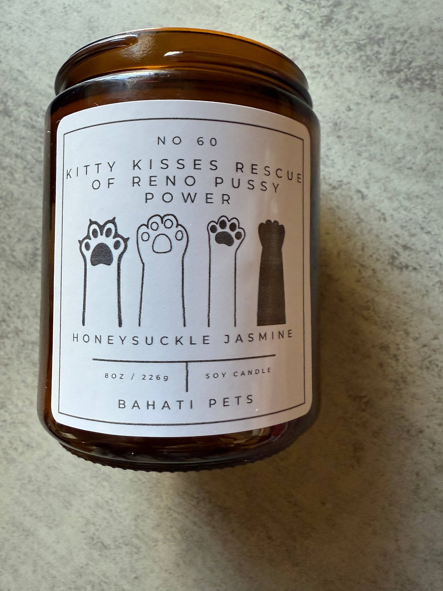 Kitty Kisses Recue Of Reno Pussy Power Soy Candle