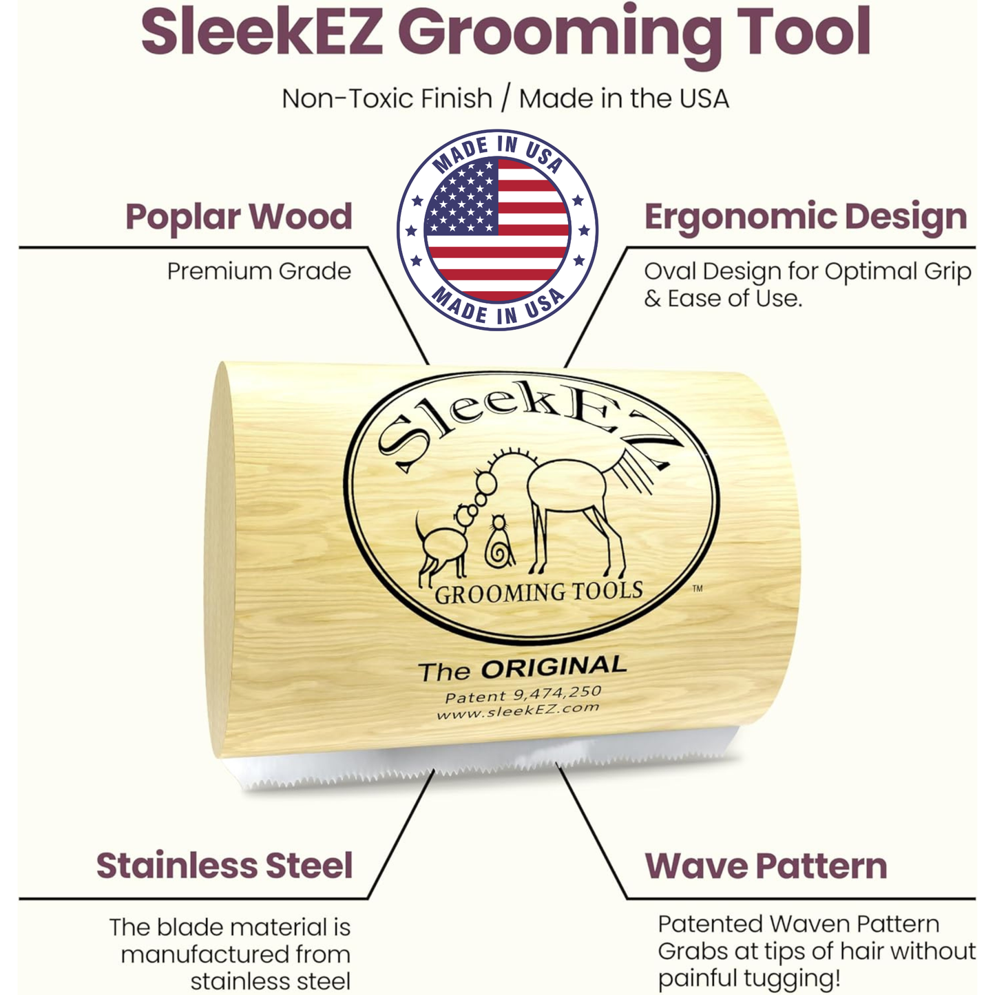 SleekEZ Small 2.5" Brush