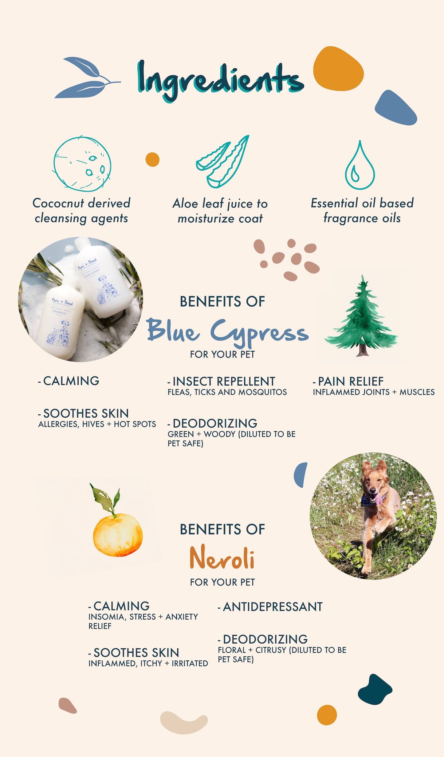 Blue Cypress + Neroli Foaming Shampoo