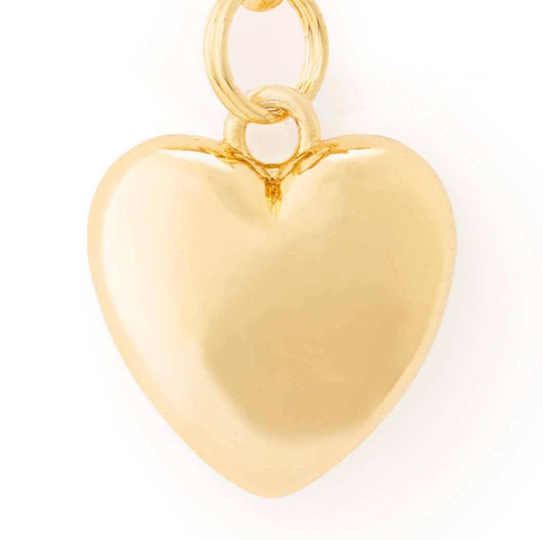 Heart of Gold Collar Charm: Charm Only