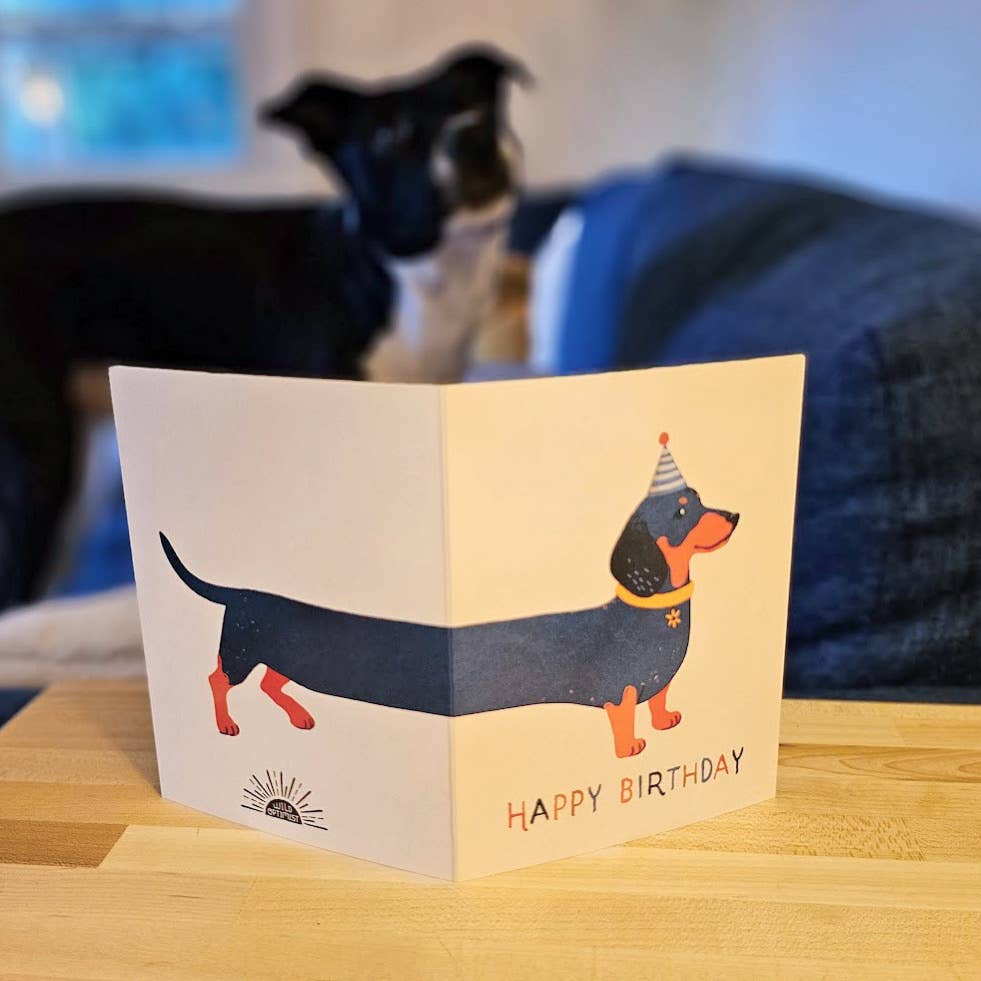 Dachshund Birthday Card