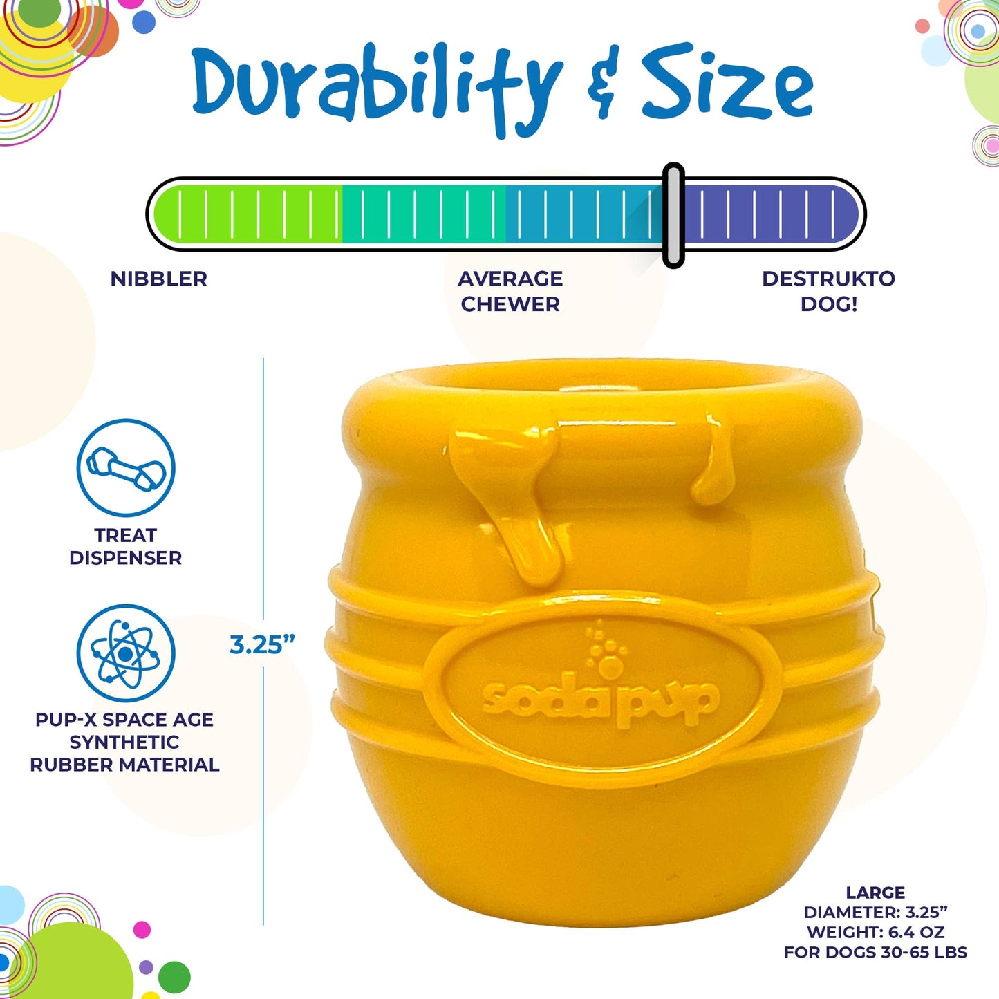 Large Honey Pot Treat Dispenser