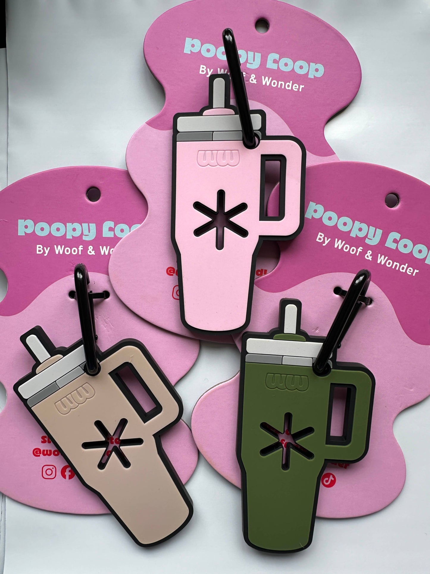 Green Tumbler Poopy Loop® Used Dog Waste Bag Holder