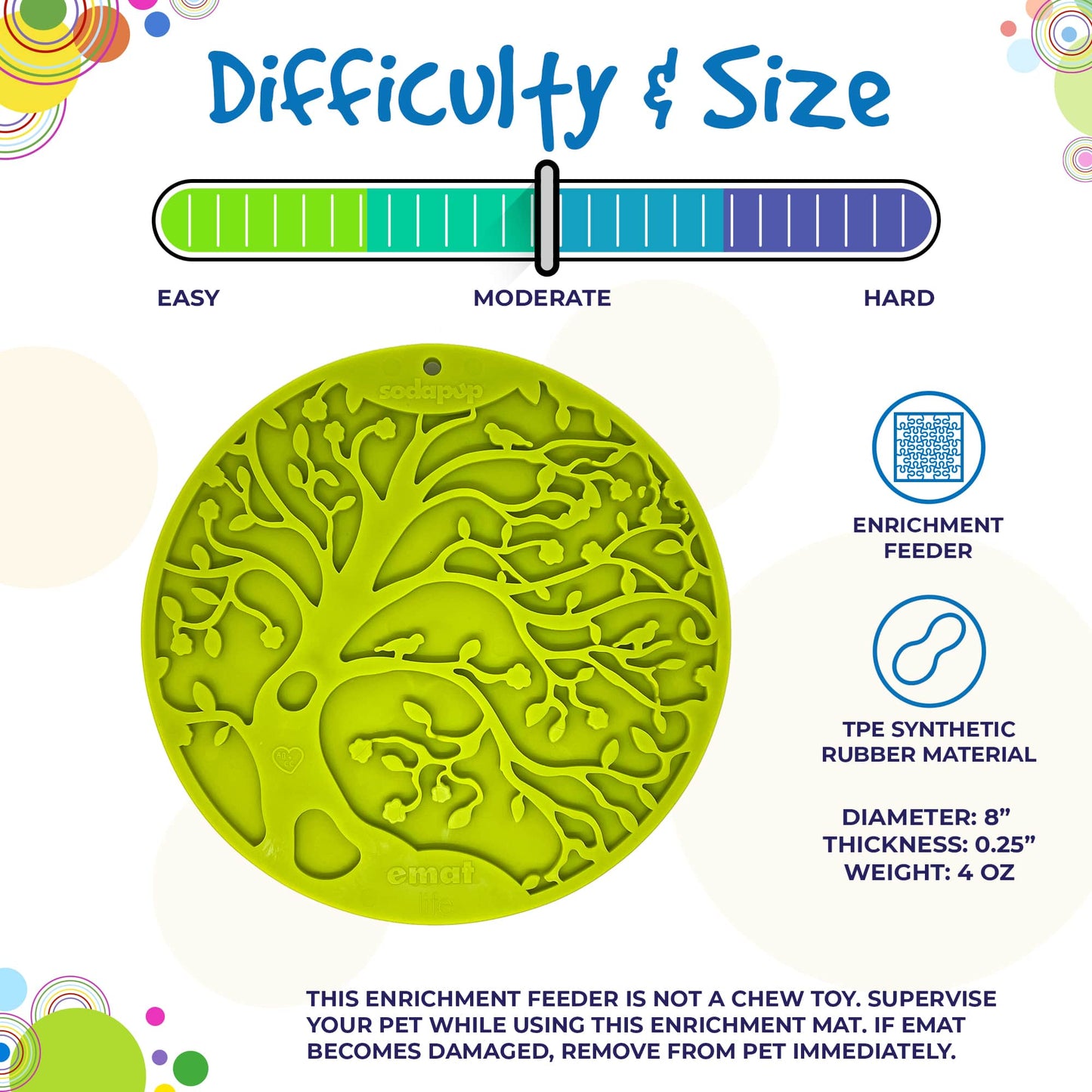 Tree of Life Enrichment Lick Mat With Suction Cups