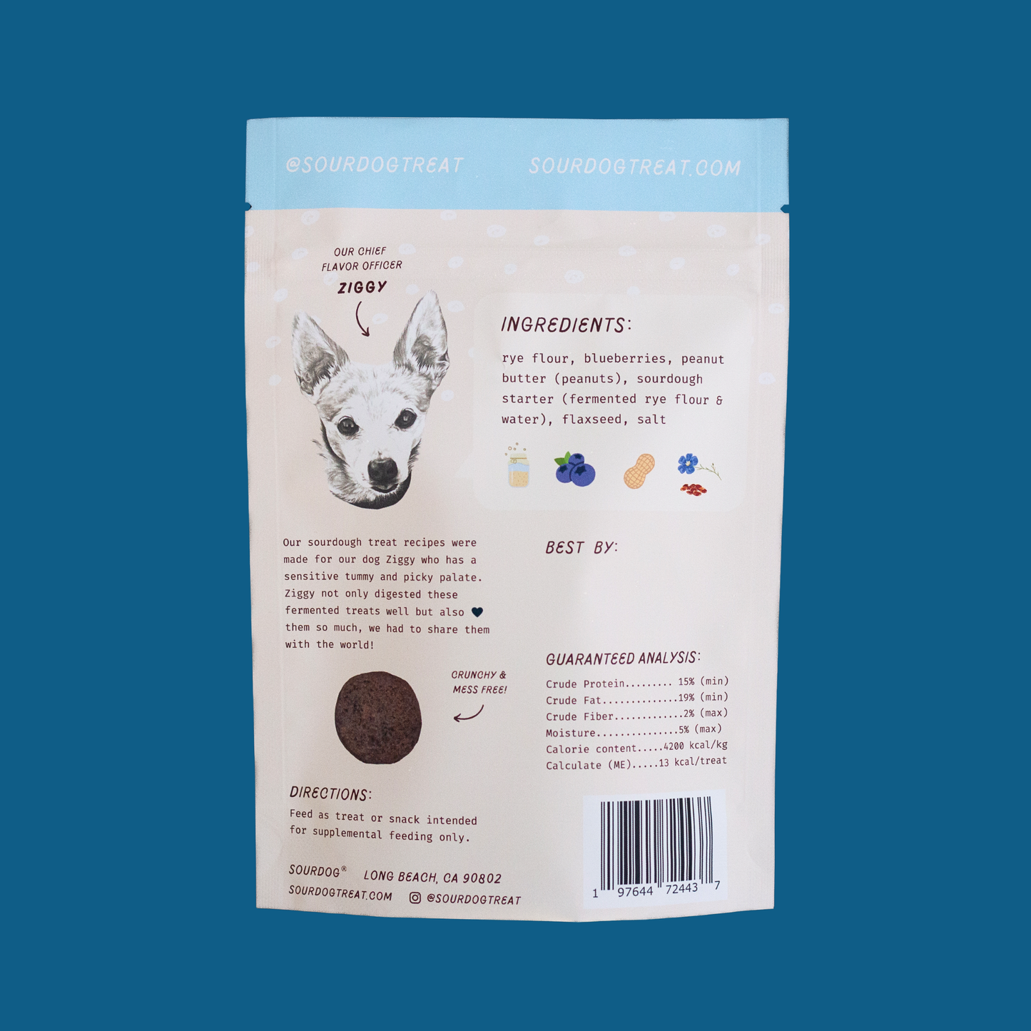 Berry Blessed- Blueberry Sourdough Dog Treats