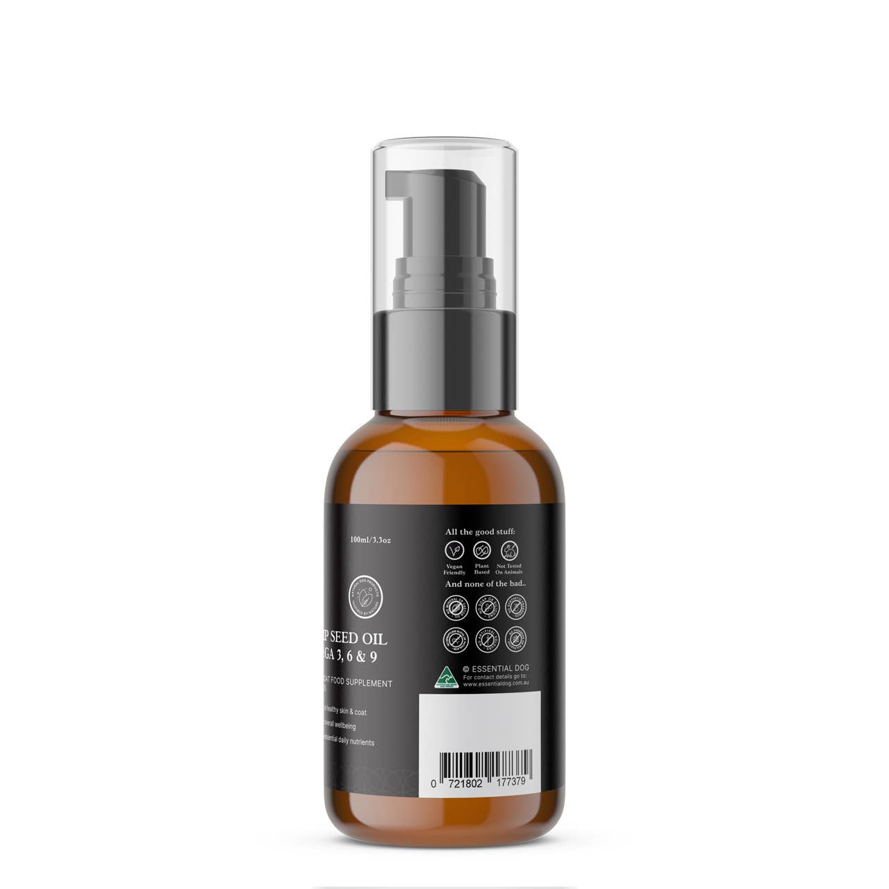 Raw Hemp Seed Oil for Dogs Omega, 3, 6 and 9