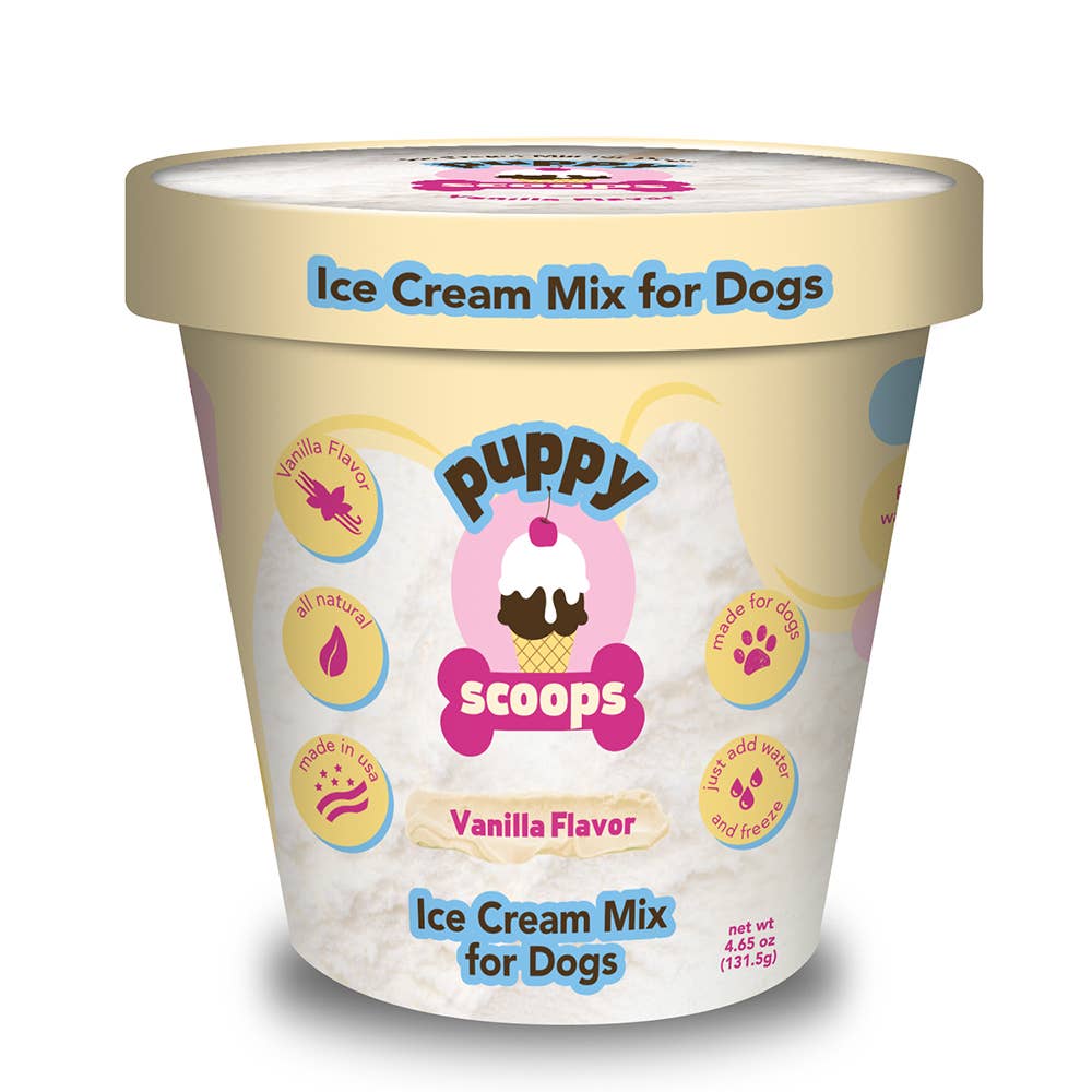 Puppy Scoops Ice Cream Mix for Dogs: Vanilla / 4.65 oz