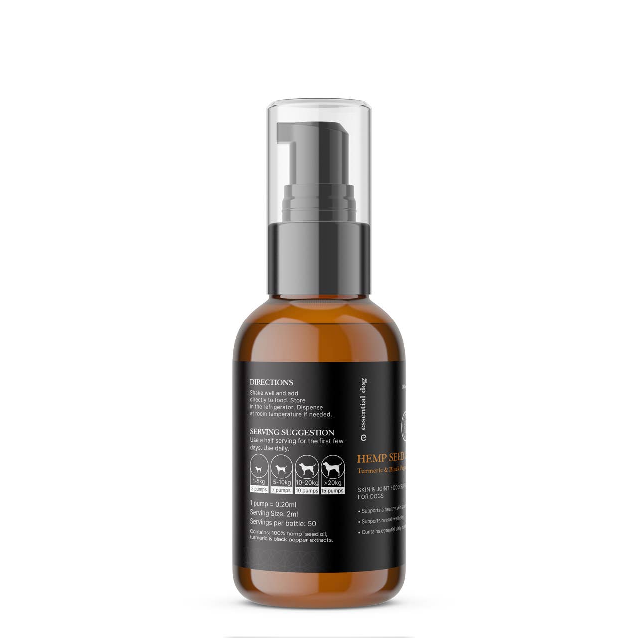 Tumeric Raw Hemp Seed Oil