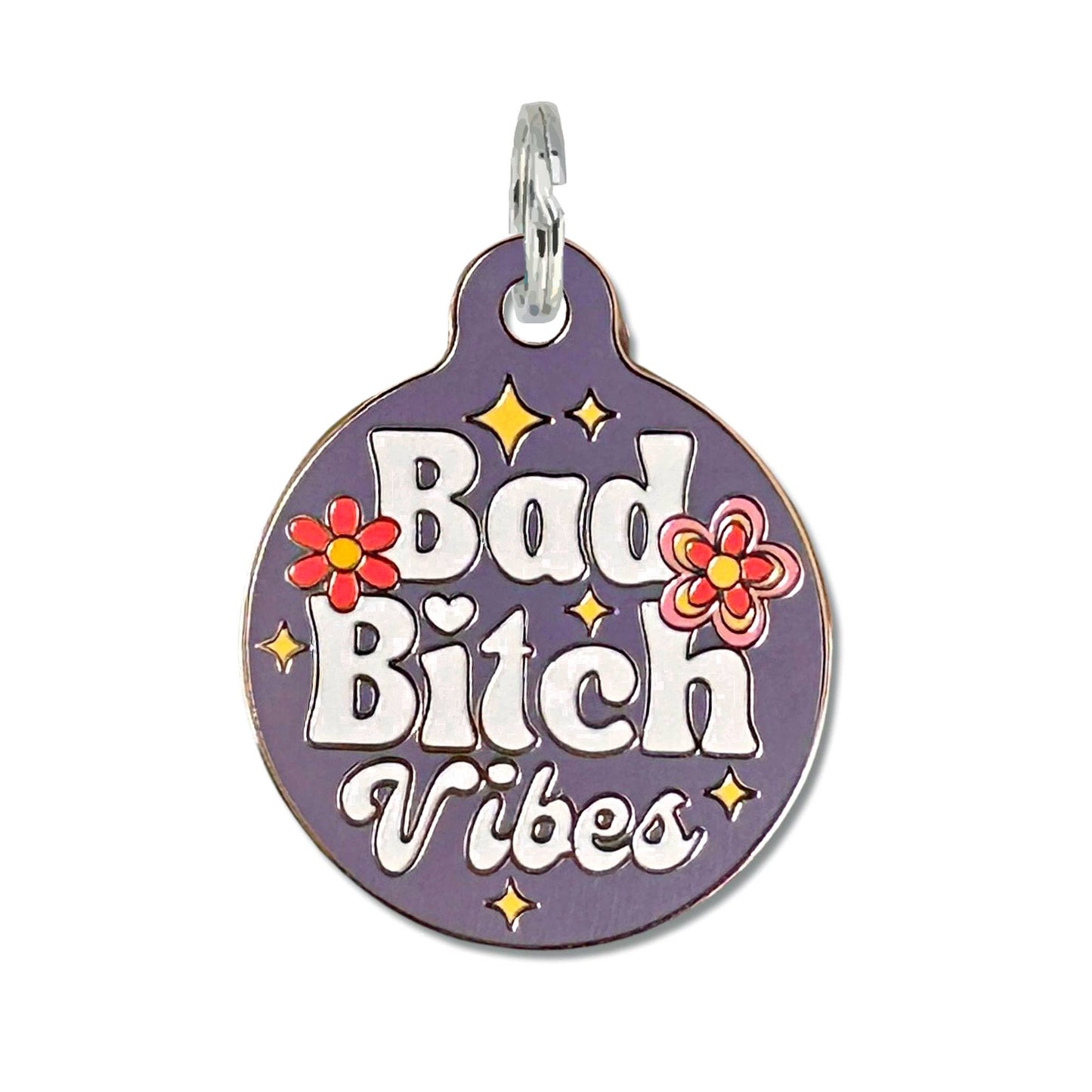 Bad Bitch Vibes Purple Tag