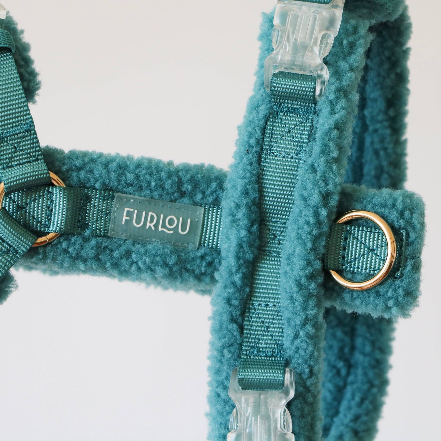 Teal Sherpa Dog Harness