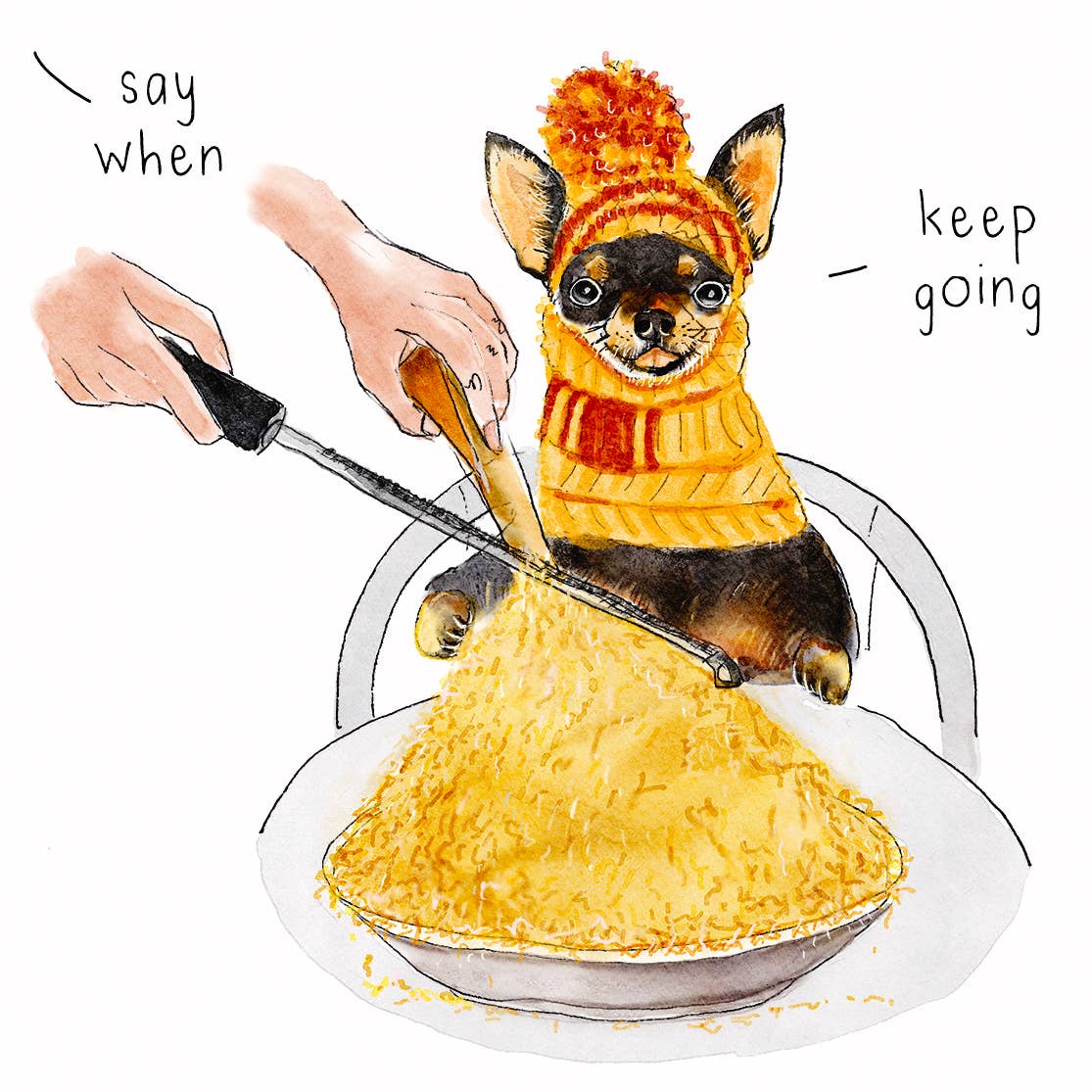 Cheese Dog - Funny Valentines Day Card