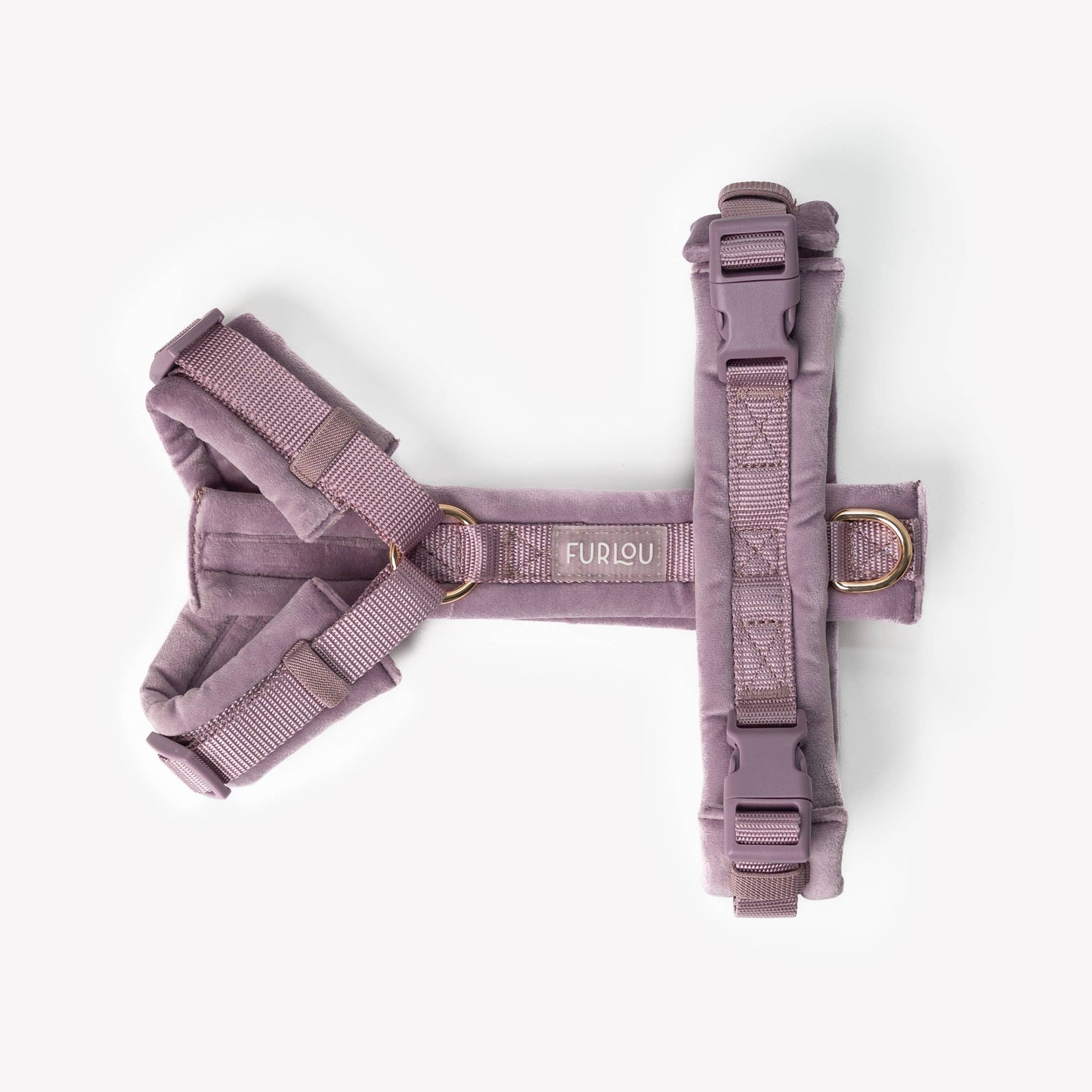 Lilac - Velvet Dog Harness: