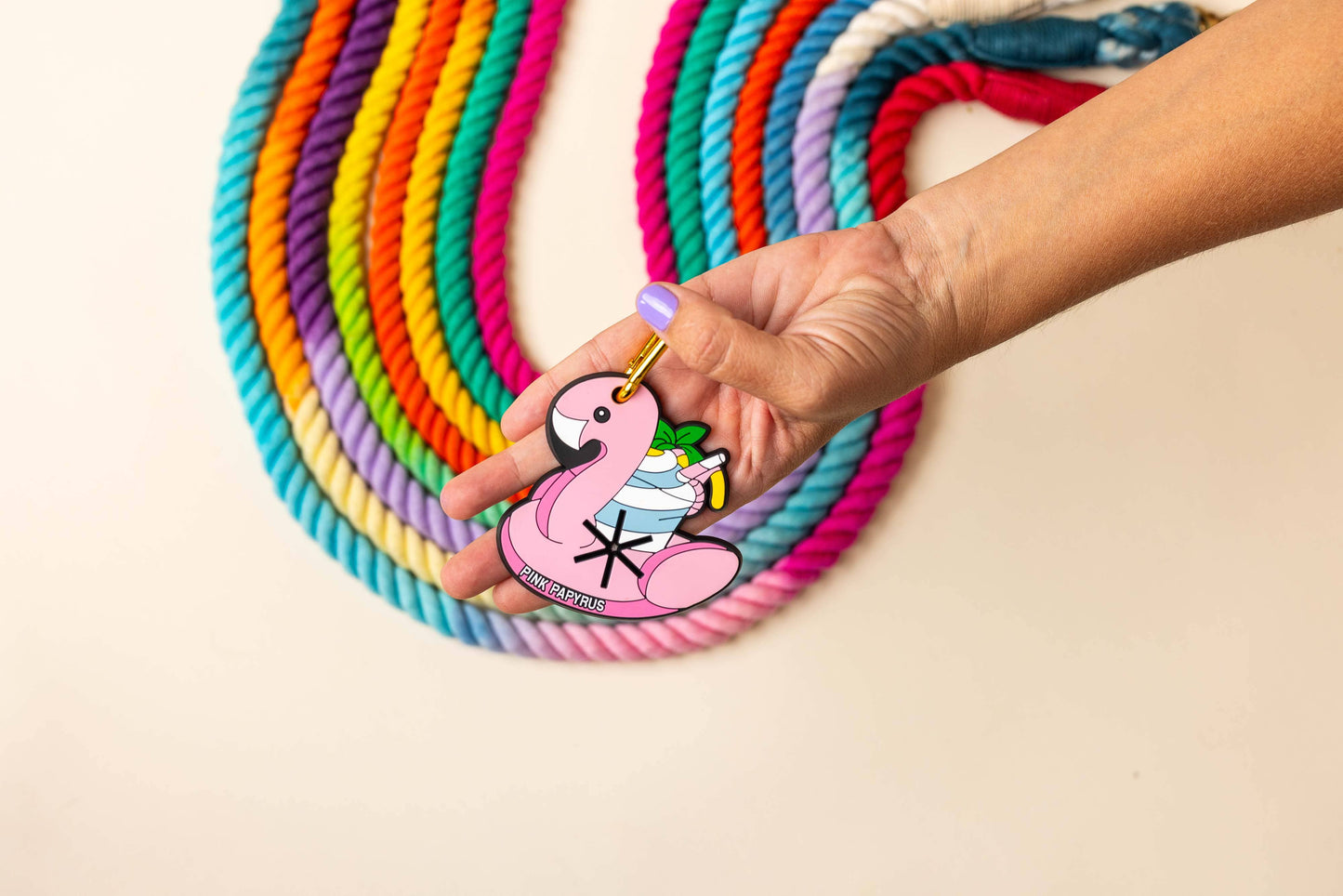 Flamingo Floatie Waste Bag Holder