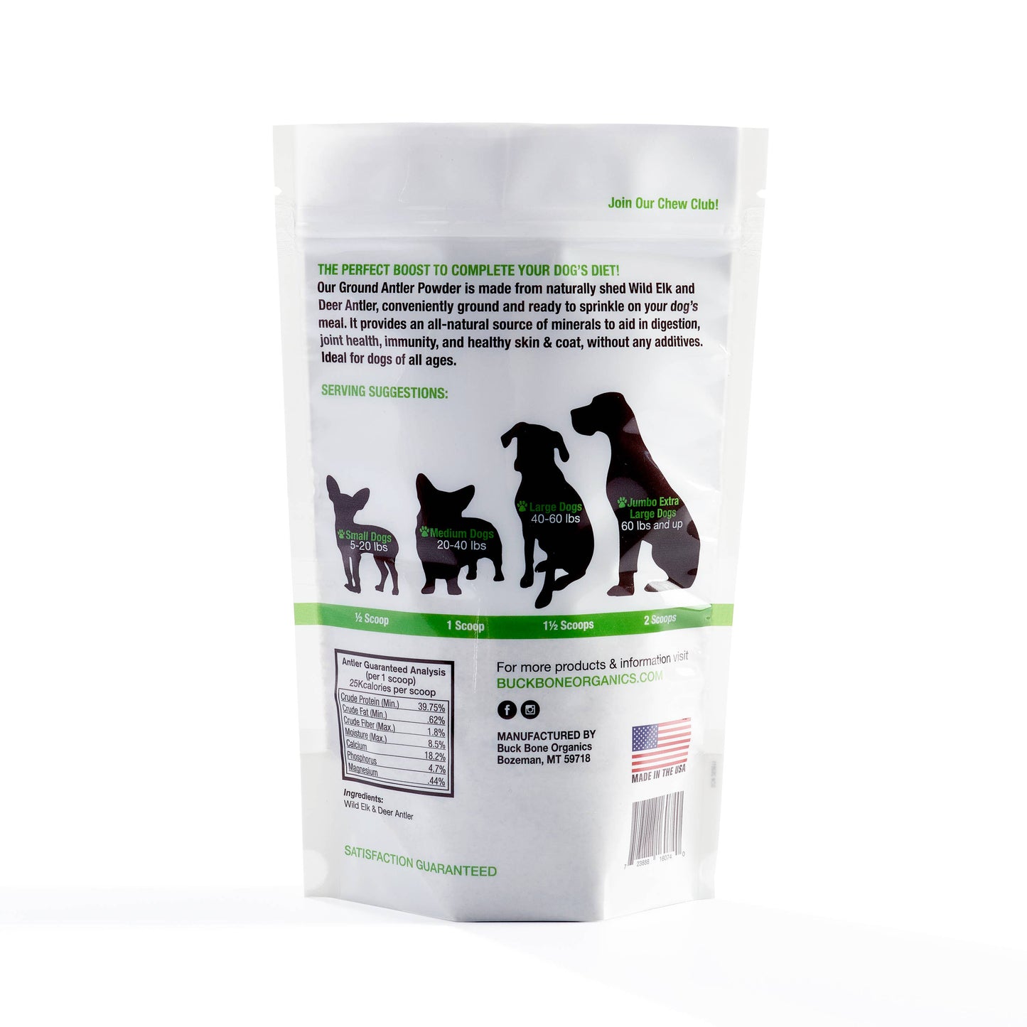 Ground Antler Powder 8 oz