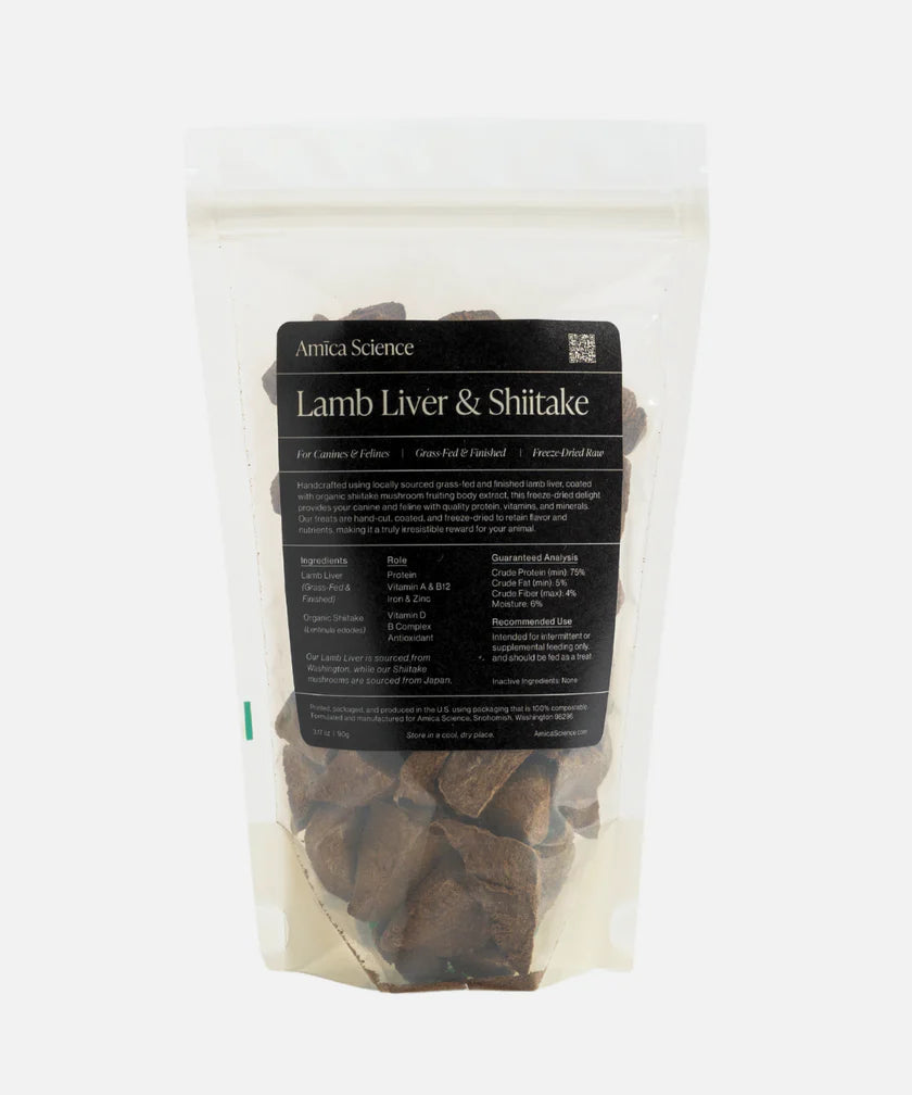 Amica Science Lamb Liver & Shiitake Treats