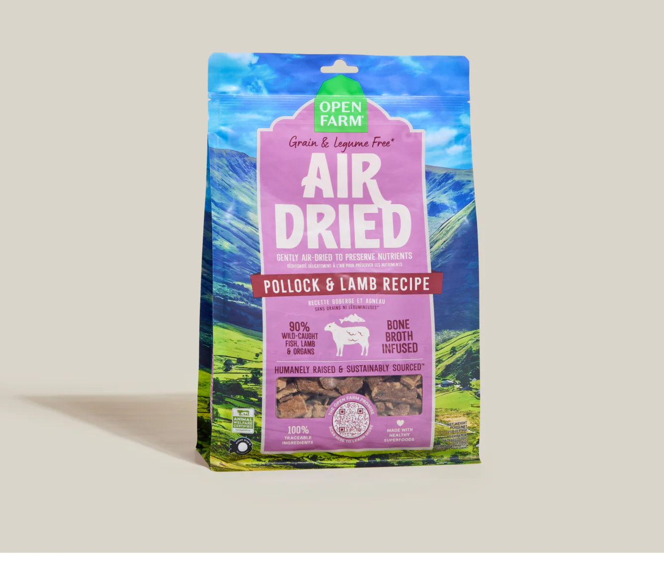 Open Farm Air Dried Pollock & Lamb Dog Food