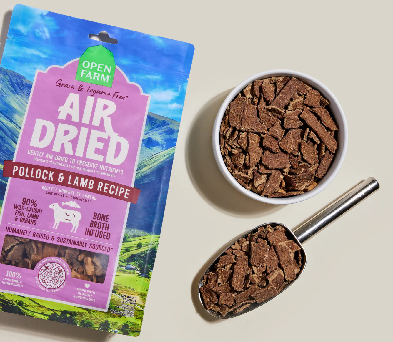 Open Farm Air Dried Pollock & Lamb Dog Food
