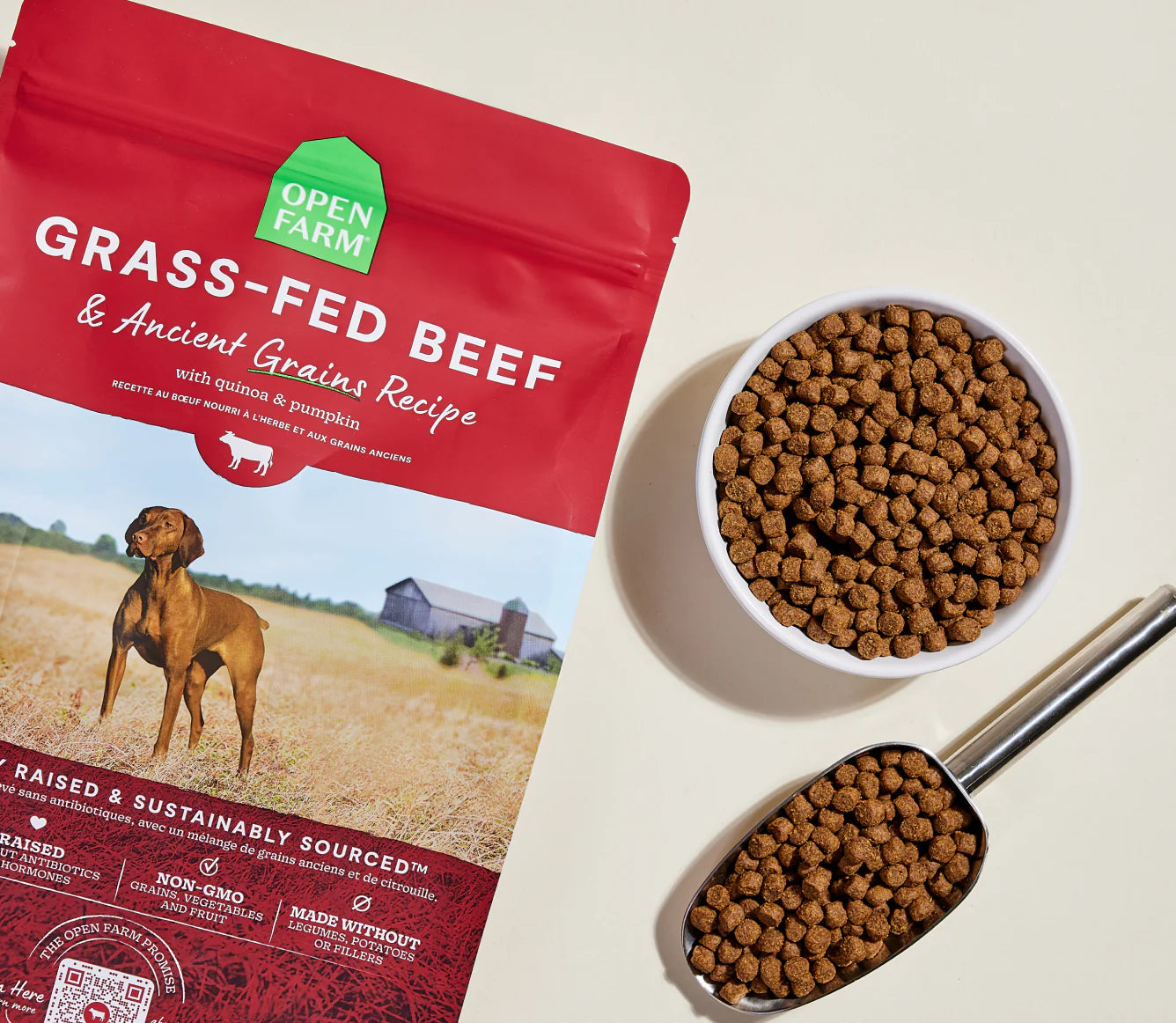 Grass-Fed Beef & Ancient Grains Dog Food 22 lb