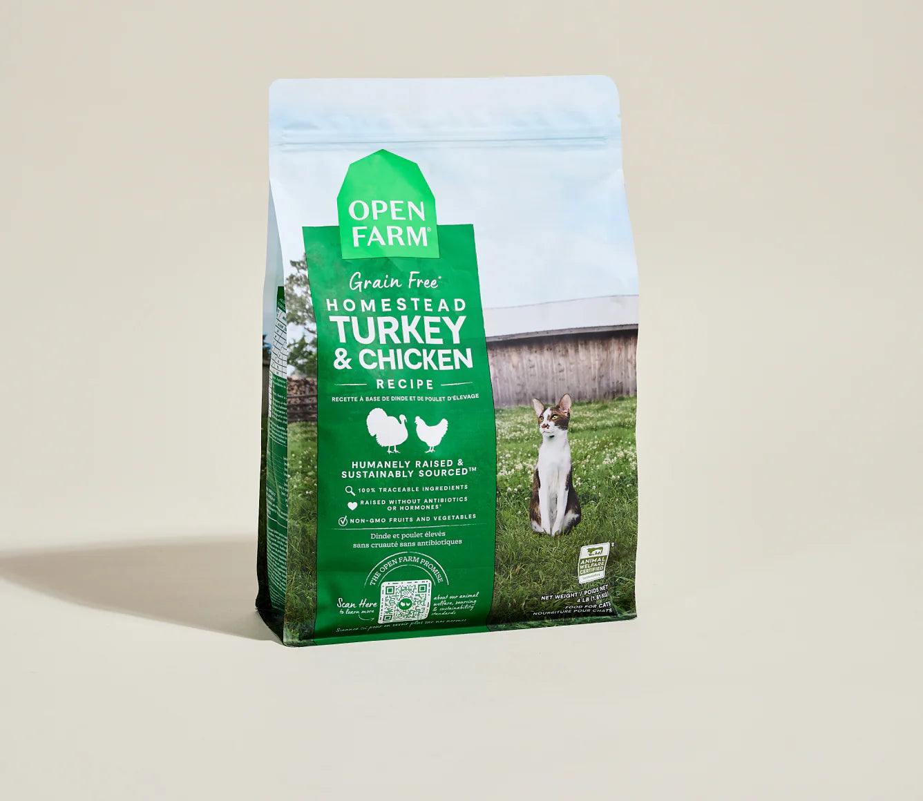 Open Farm Homestead Turkey & Chicken Grain-Free Cat Kibble
