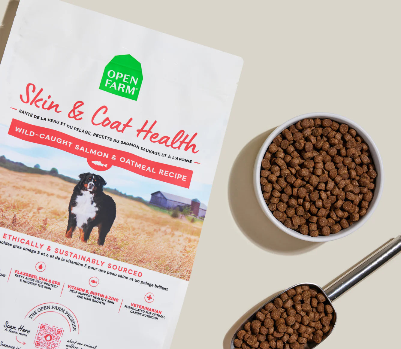 Salmon & Oatmeal Skin & Coat Health Dog Kibble 4lb
