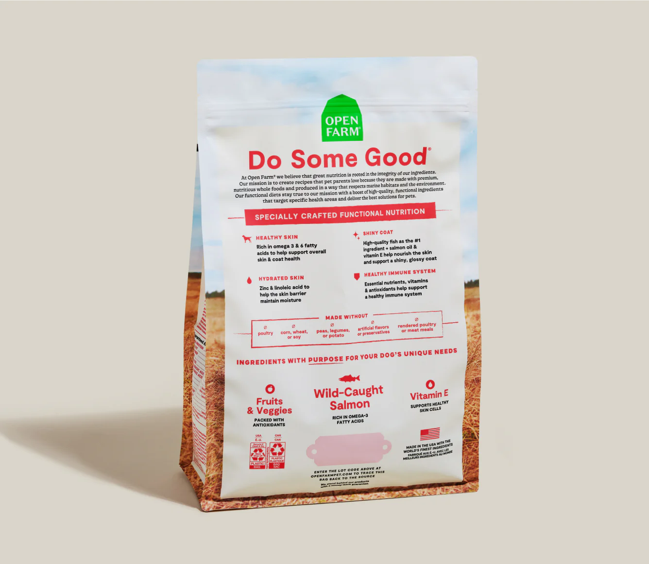 Salmon & Oatmeal Skin & Coat Health Dog Kibble 4lb