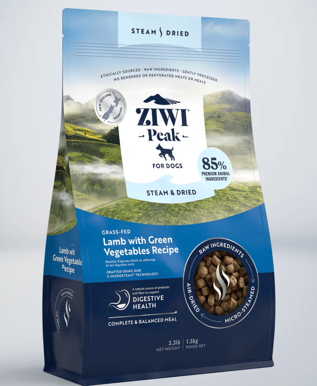 Ziwi Lamb with Green Vegetables Steam & Dried Dog Food