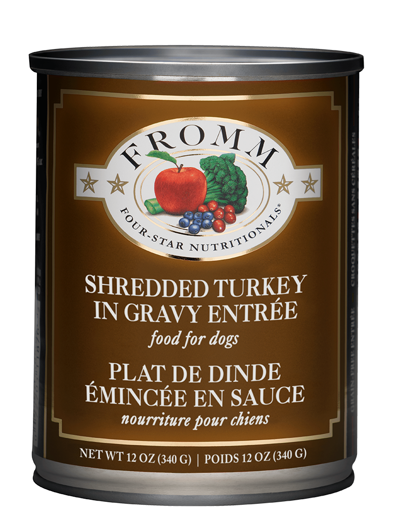 Fromm Shredded Turkey in Gravy Dog Food - 12 oz can