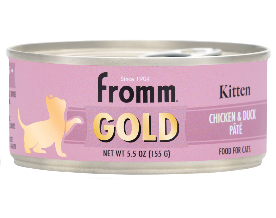 Fromm Gold Chicken & Duck Pâté Kitten Food - 5.5oz can