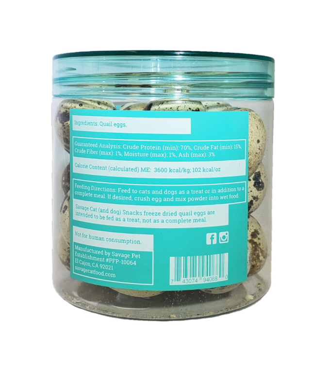 Freeze-Dried Quail Egg Topper 2.75oz