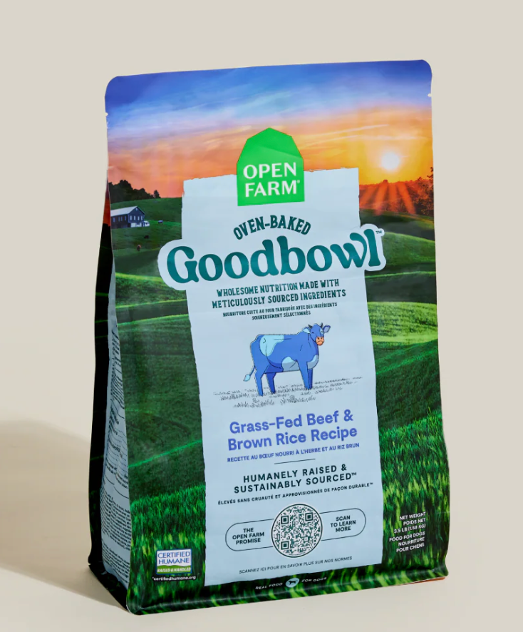 Goodbowl™ Grass-Fed Beef & Brown Rice Dog Kibble (3.5 lb)