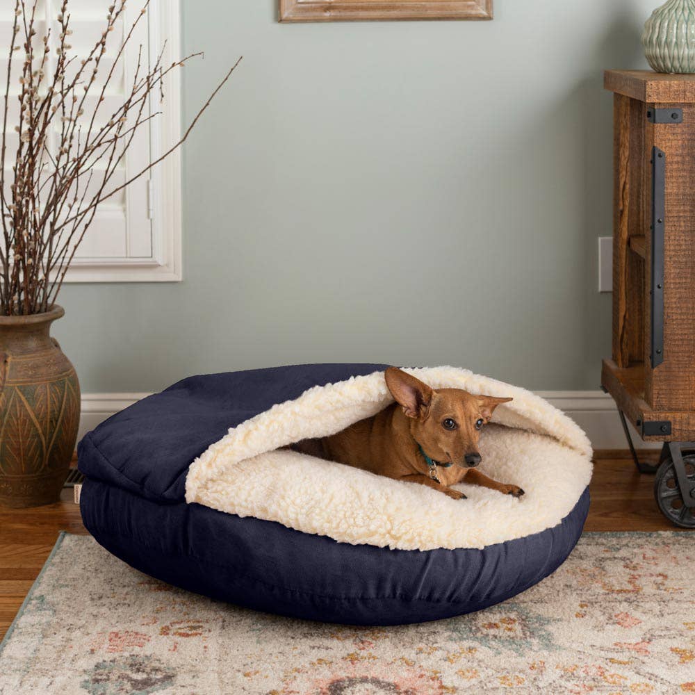 Cozy Cave® Dog Bed: Olive / Large