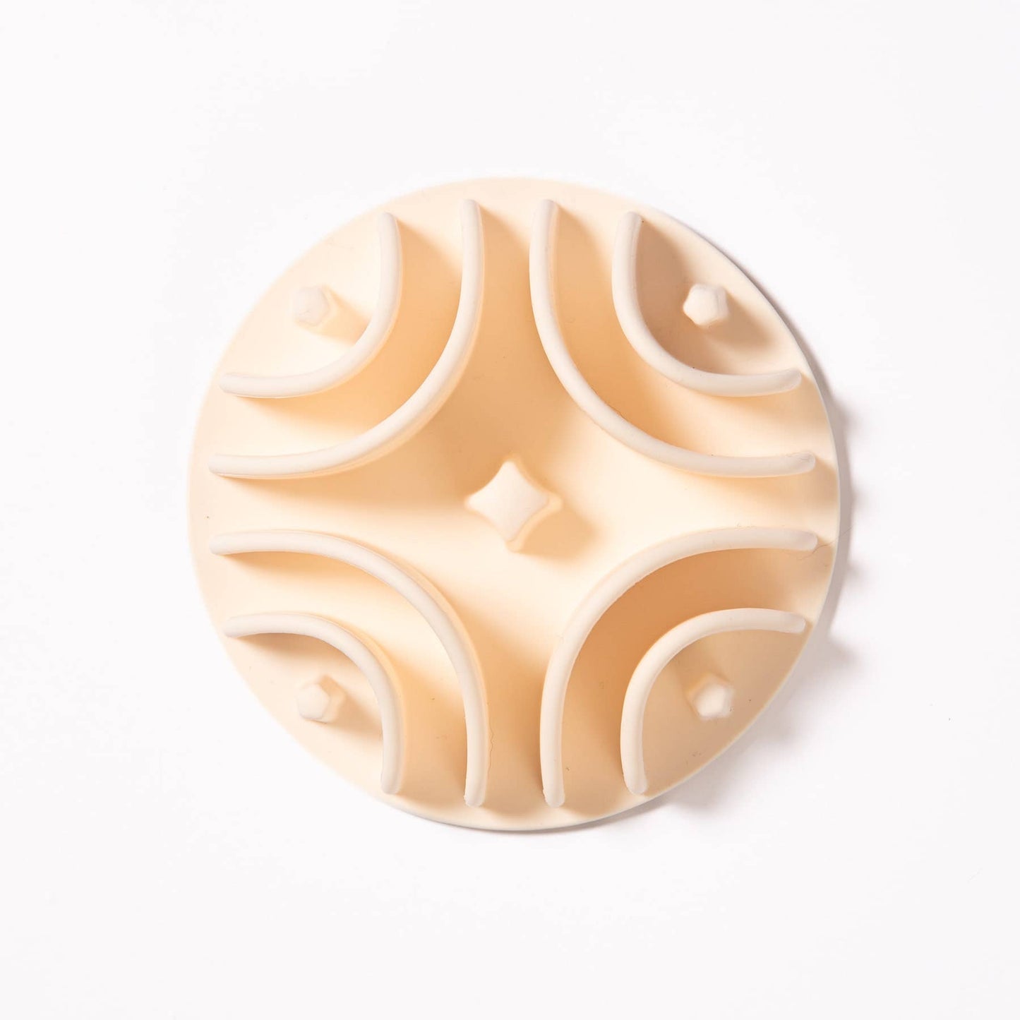 Good Vibes Slow Feeder Mat: ALMOND