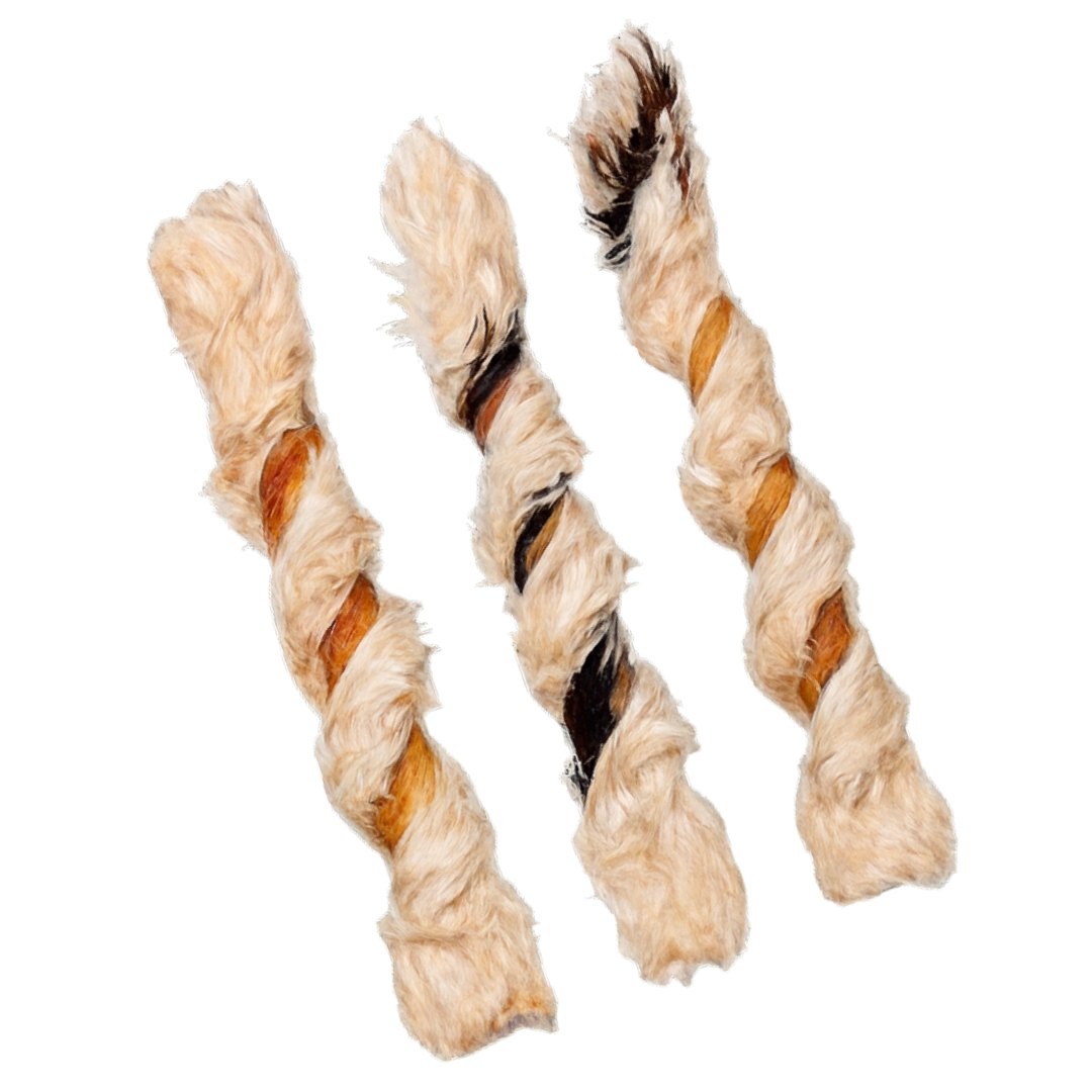 Dehydrated Rabbit Hide Twists: Pack of 4 - Rabbit Hide Twists