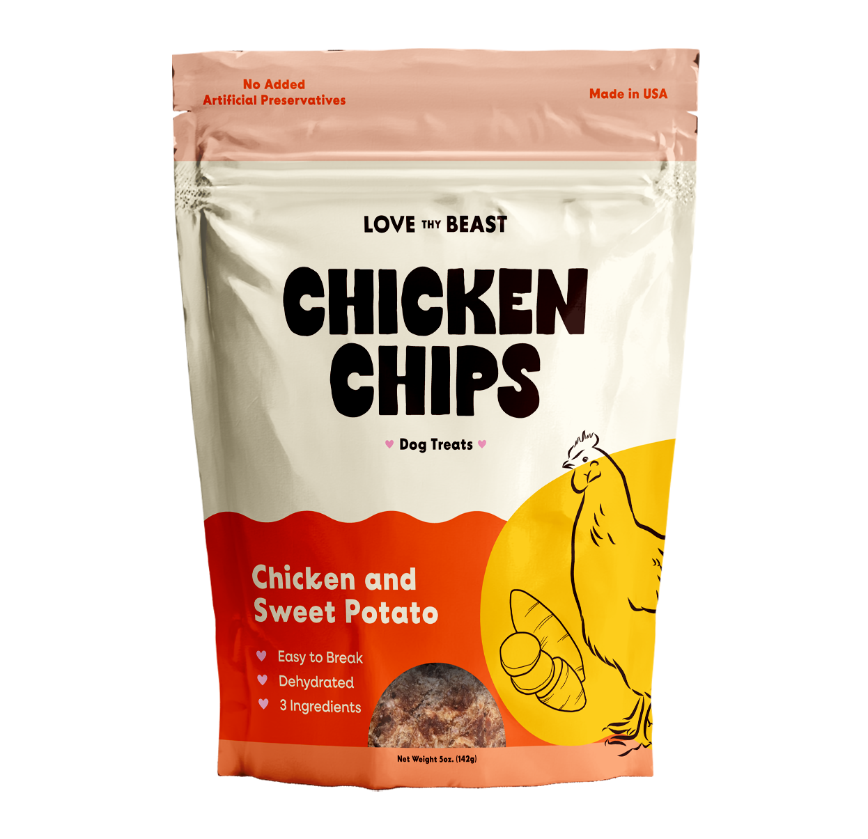 Chicken Chips, Dehydrated Dog Treats