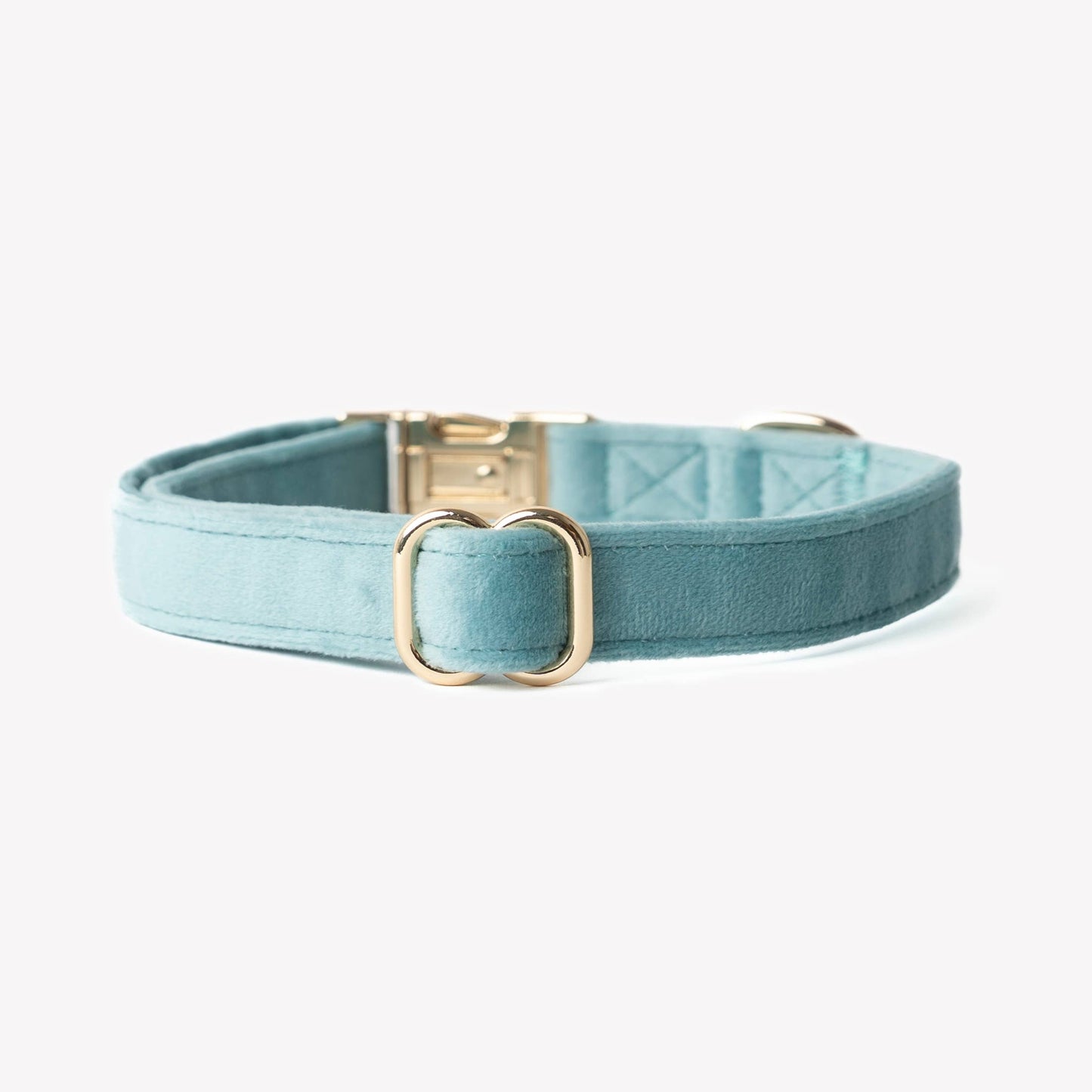 'Blue' - Velvet Dog Collar: MEDIUM