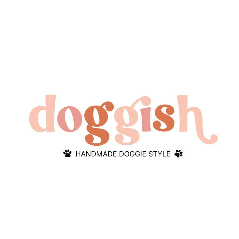 Sage green plaid spring dog collar with gold metal hardware