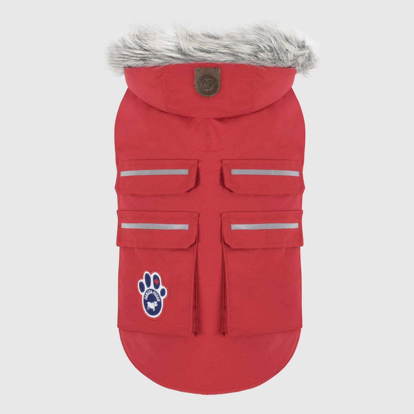 Everest Explorer Jacket- Dog Coat: Red Reflective / 24