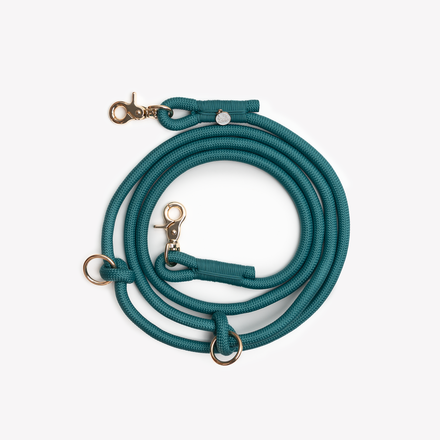 'Blue' - Hands Free Dog Braided Rope Leash