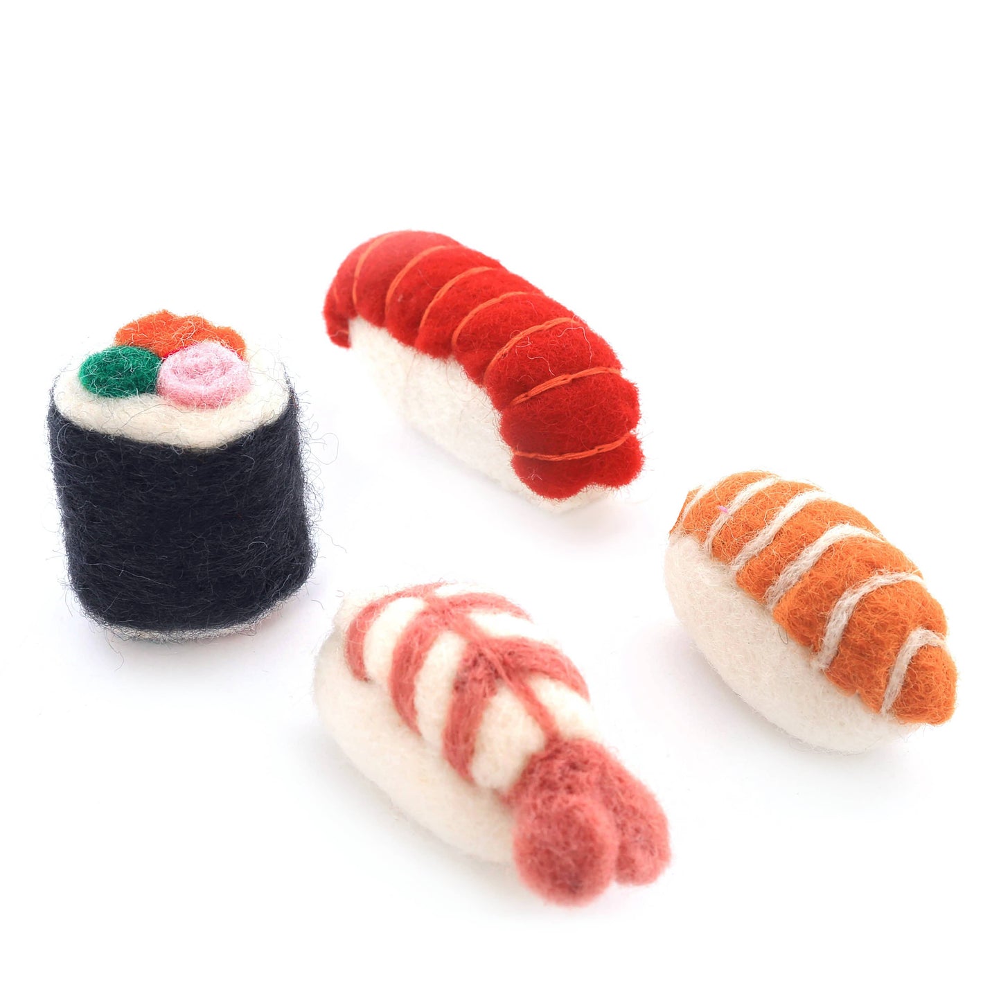 Sushi Cat Toy, Salmon Nigiri: 3" x 2"
