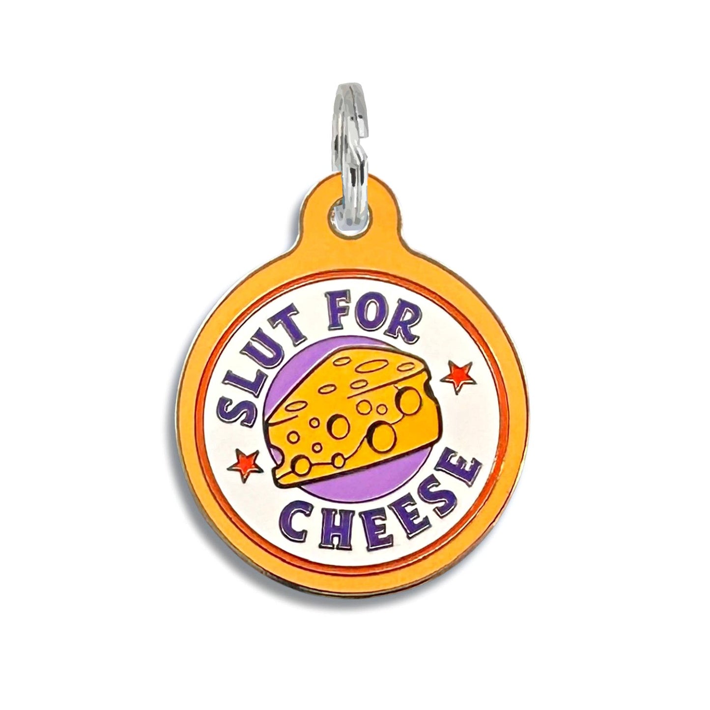 Slut for Cheese QR Code Tag