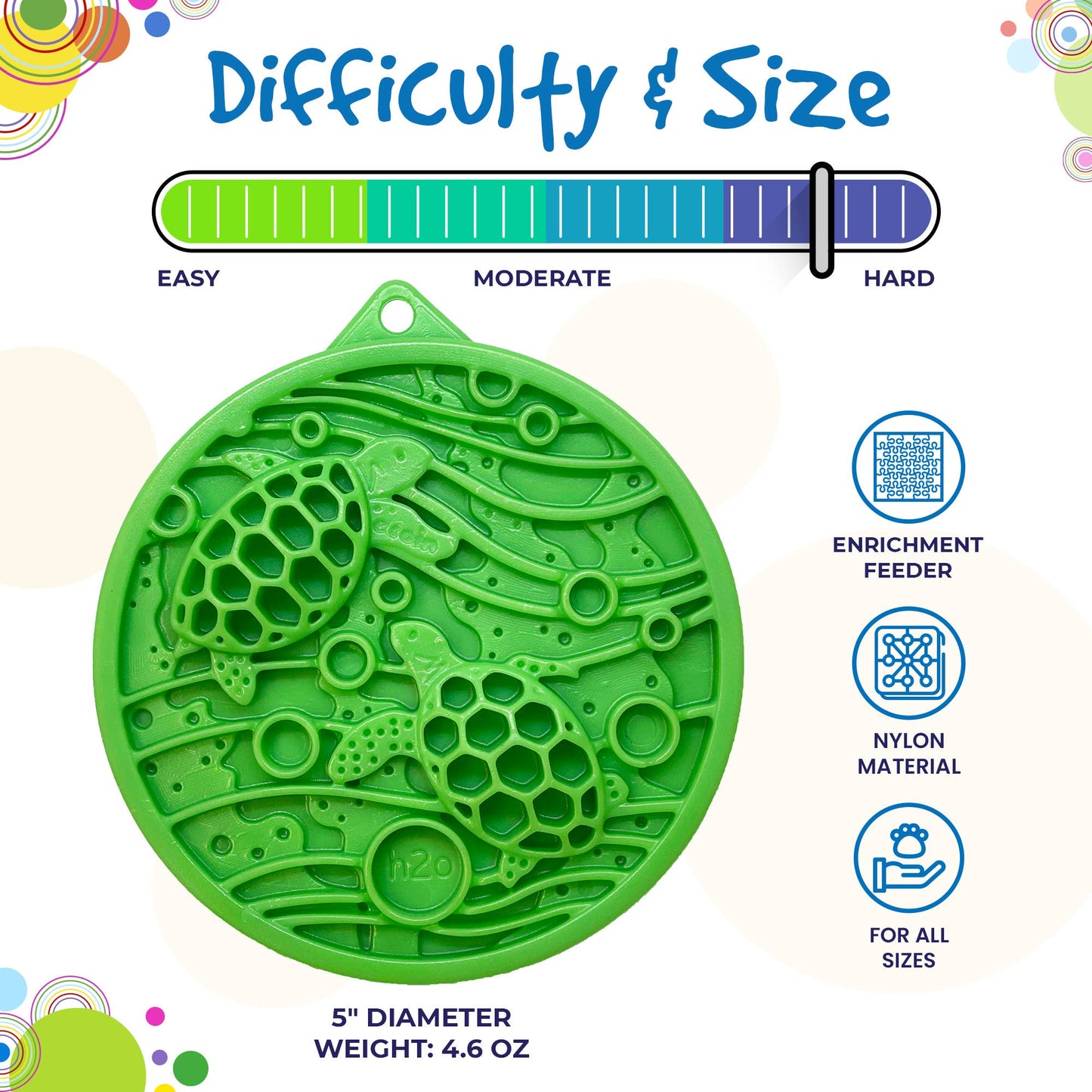 Turtle Small Durable Enrichment Coin Mat