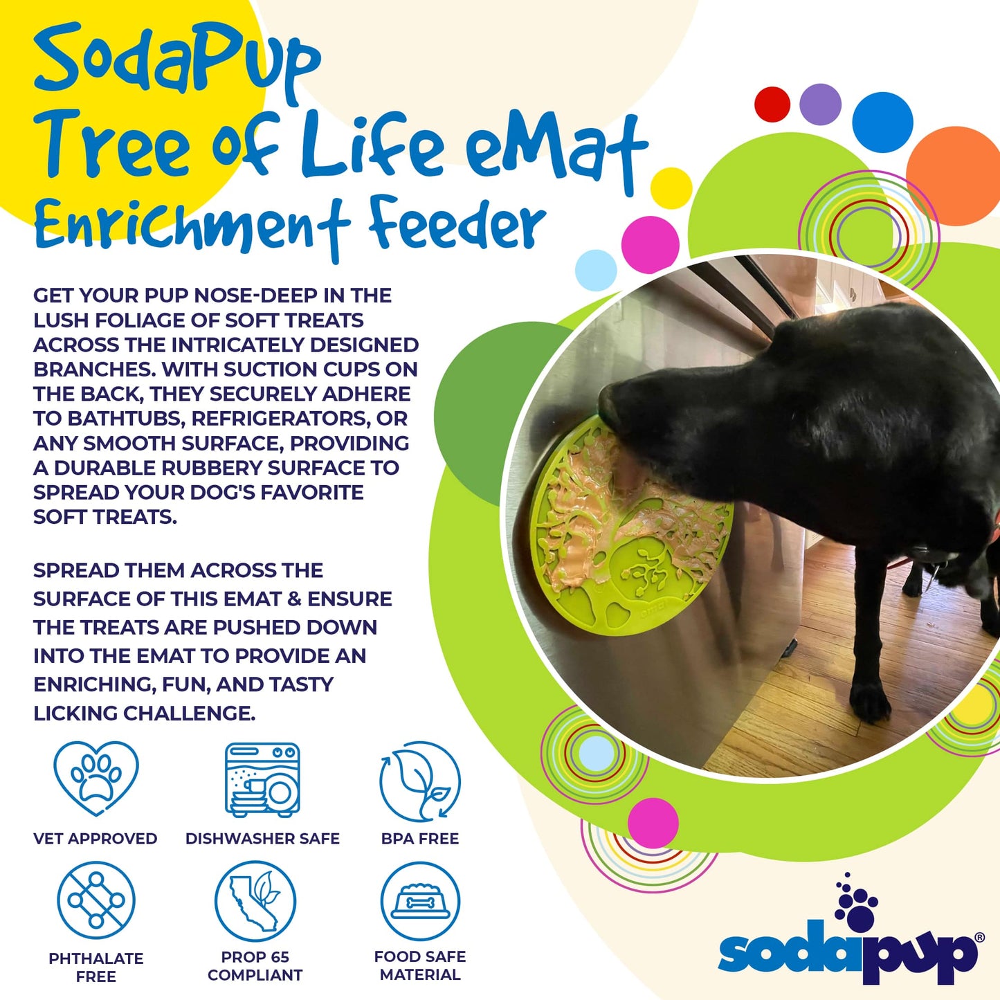 Tree of Life Enrichment Lick Mat With Suction Cups